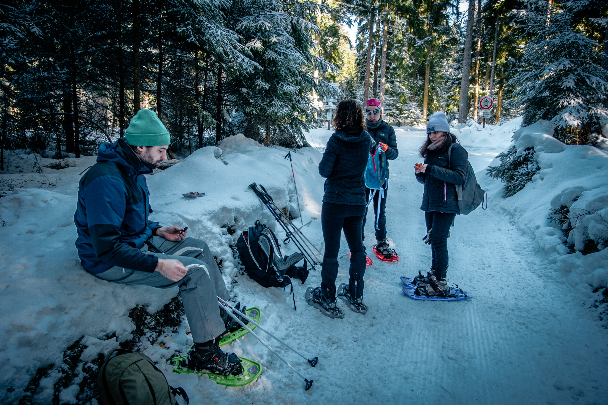 Bischofsgruen-Schneeschuhwanderung-19