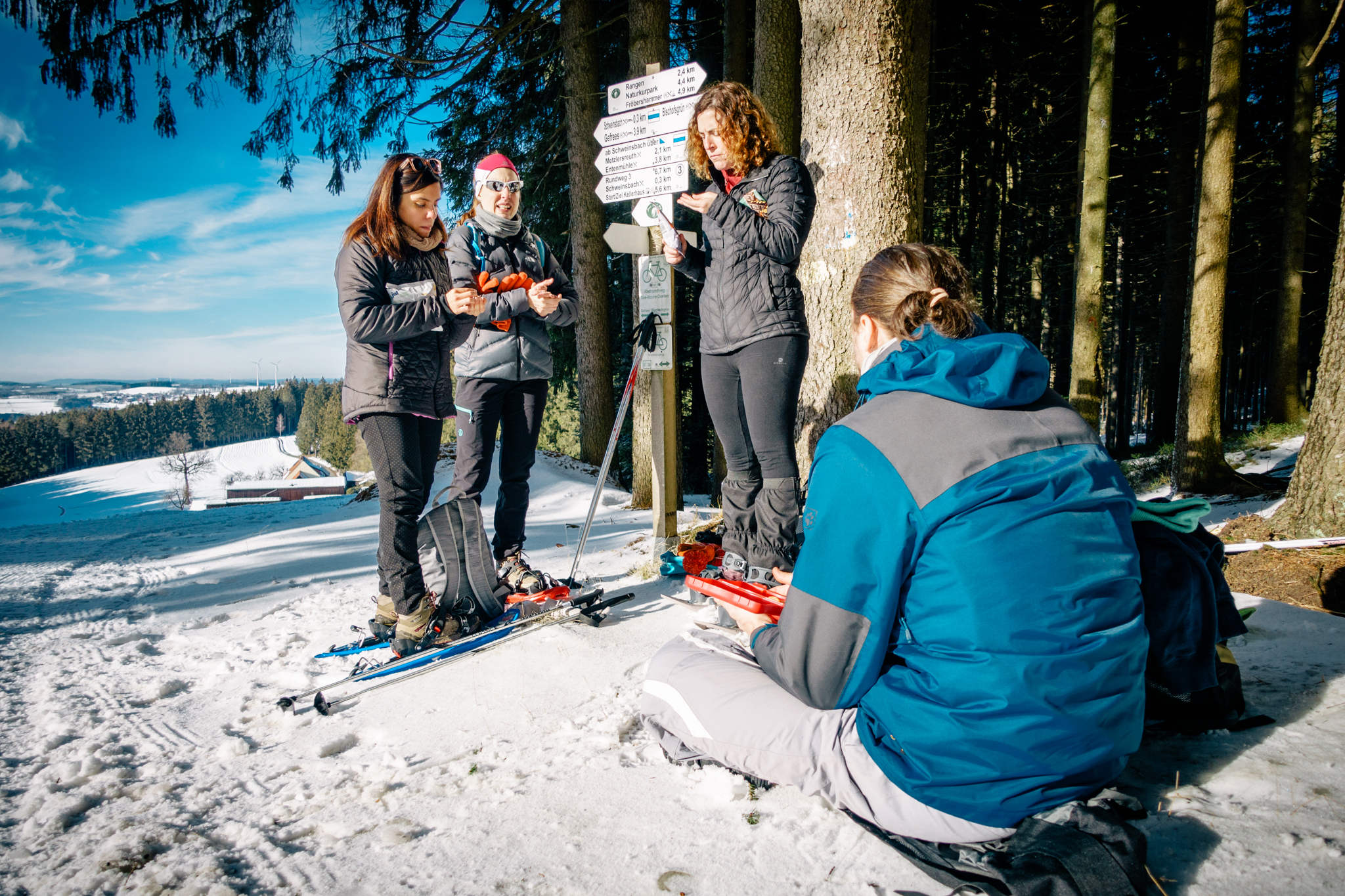 Bischofsgruen-Schneeschuhwanderung-35